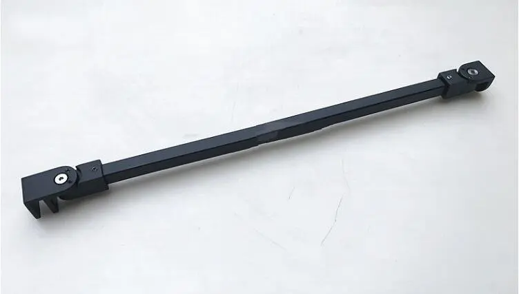 Black 40cm 1 шт. канал нержавеющей сталя душ Стекло двери фиксированный стержень/зажим, Ванная комната Стекло поддержка бар, длина 40/50 см(SJ-3073 - Цвет: Black 40cm