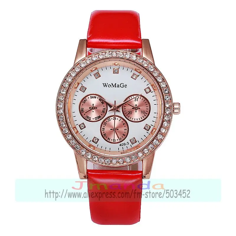 Женские кварцевые часы с ремешком под розовое золото 100 шт./лот | Наручные