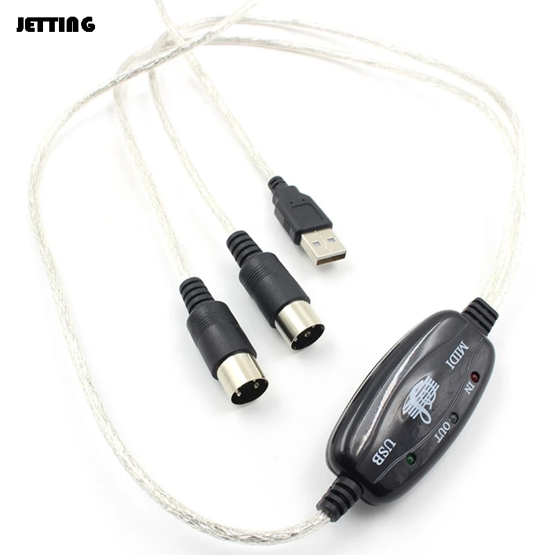 Электронный барабан музыка MIDI к USB интерфейсный кабель адаптер для клавиатуры 180