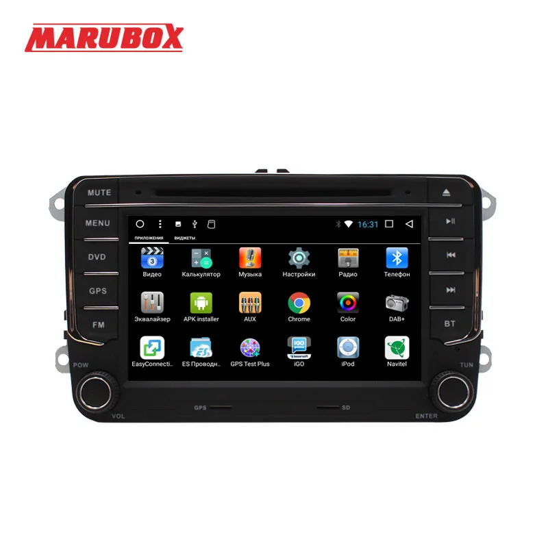 Мультимедийный плеер MARUBOX 7A702DT8 Android 8 1 для Volkswagen Polo 5 Passat VW Golf 6 Skoda Touran Jetta Caddy DVD