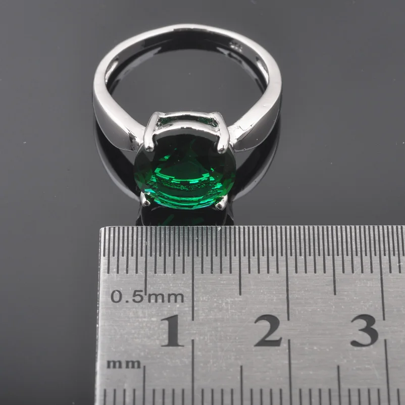 2019 новый зеленый цирконий свадебные комплекты ювелирных изделий Серебро 925