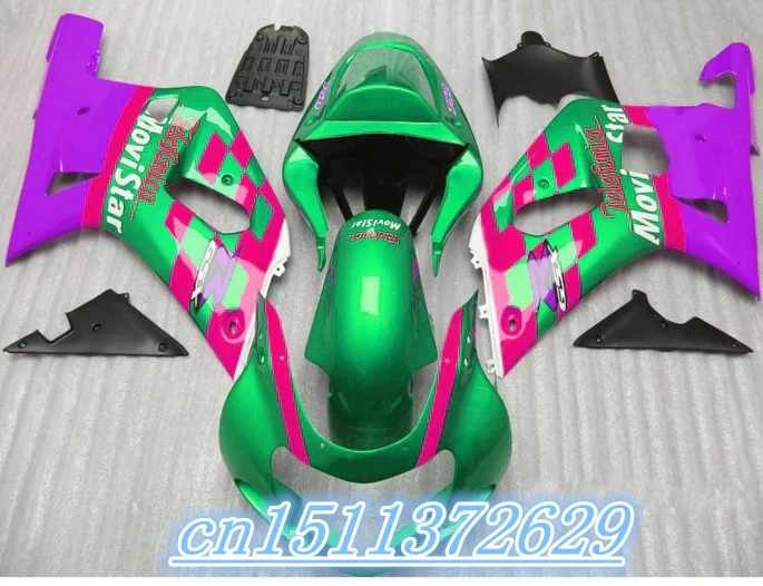 

Dor-Custom motorcycle GSXR600 750 01 02 03 GSXR600 750 purple green white pink ABS fairing sections for SUZUKI D