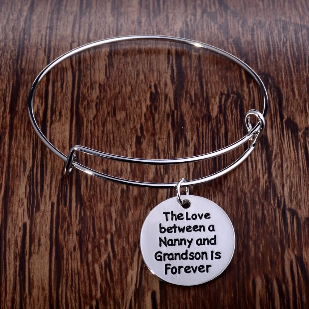 Любовь между няней и внуком навсегда Подвески Браслет семейный для бабушки