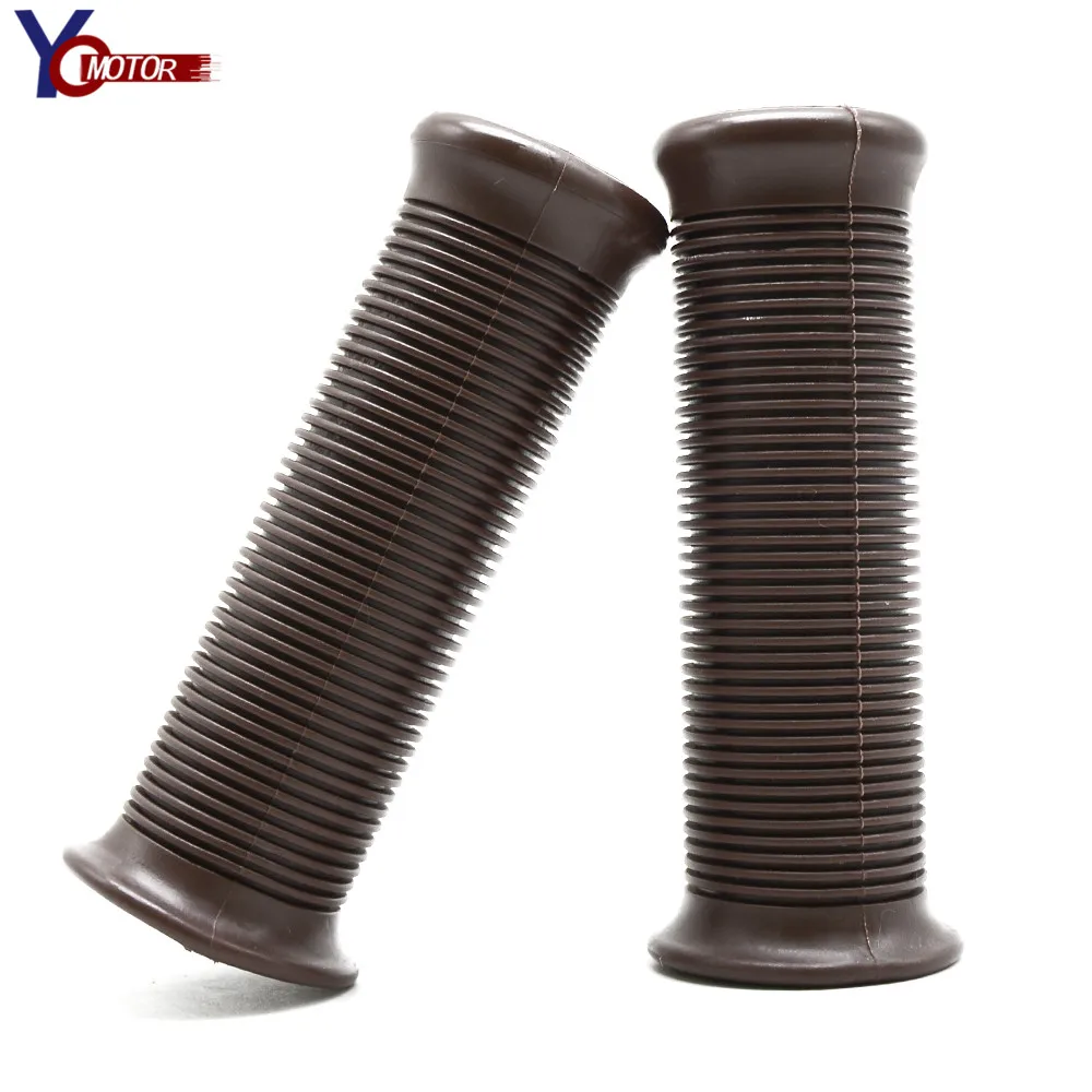 Универсальные 25 мм винтажные резиновые ручки для мотоциклов кафе мотоциклетные