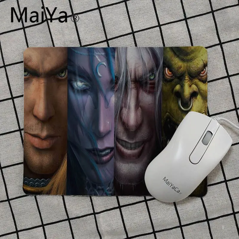 Maiya новые коврики для компьютерной игровой мыши с принтом Warcraft Гладкий коврик для письма настольные компьютеры коврик для игровой мыши - Цвет: No Lock Edge25x29cm