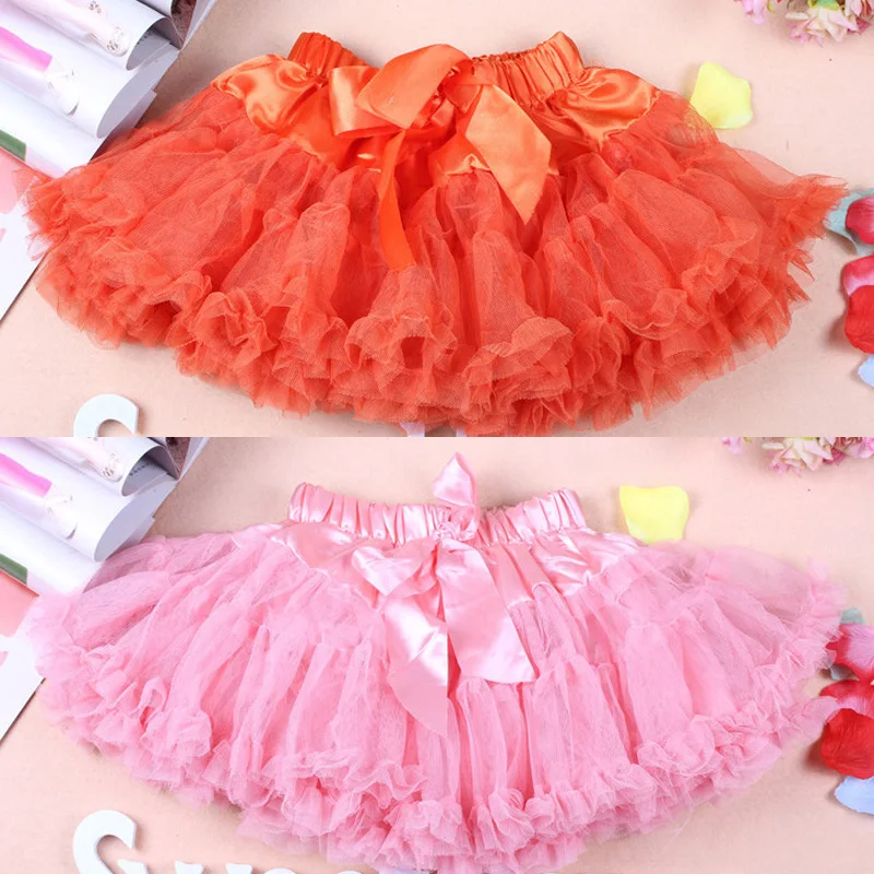 SOSOCOER/юбки пачки для девочек пышная шифоновая юбка американка однотонная