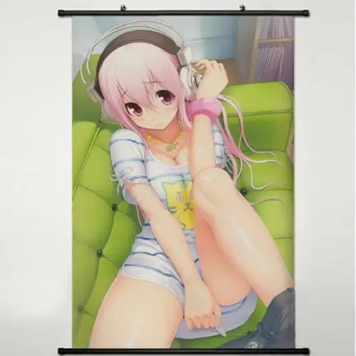 Аниме-постер японского аниме SuperSonico домашний декор настенная прокрутка печатная