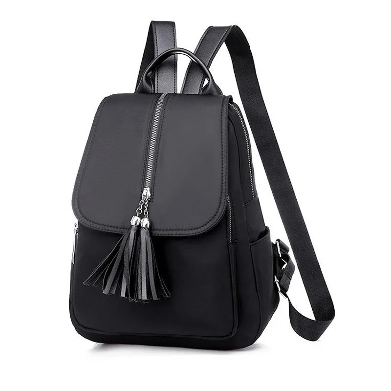 

New Fashion Women Backpacks Tassel High Quality Oxford Female Ladies Bag Korean Student Backpack Girl Preppy Style School Bag