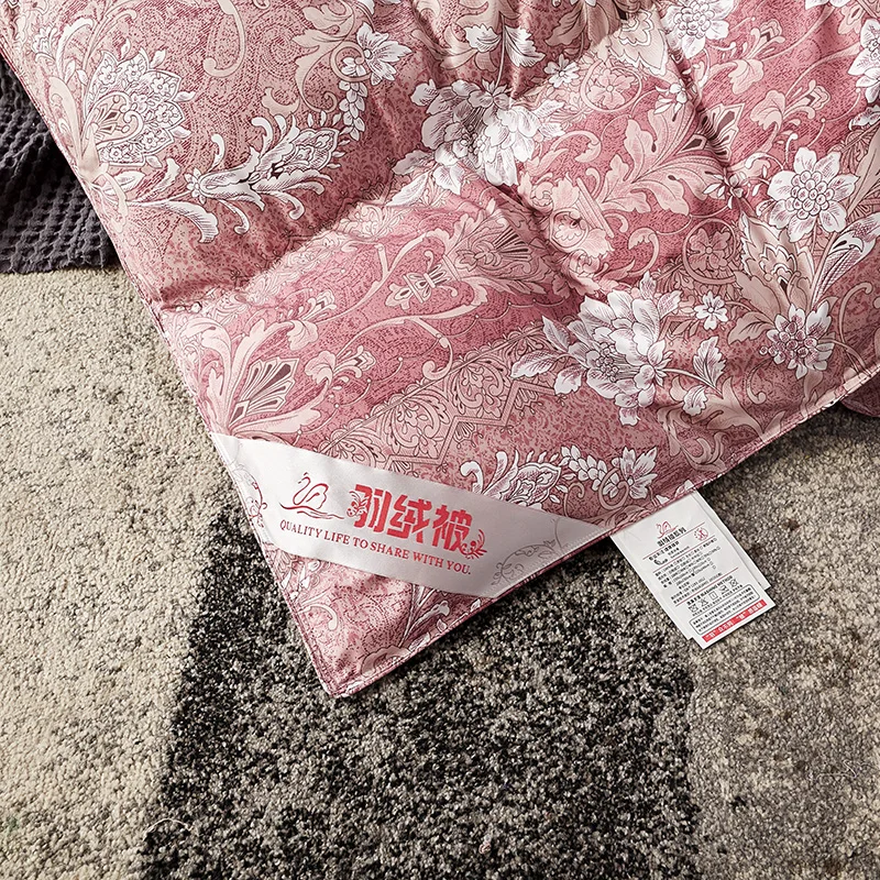 Red Paisley Bohemian Quilting Quilt Cotton Fabric Duck Feathers Filler Twin Full Queen King Thick Winter Comforter