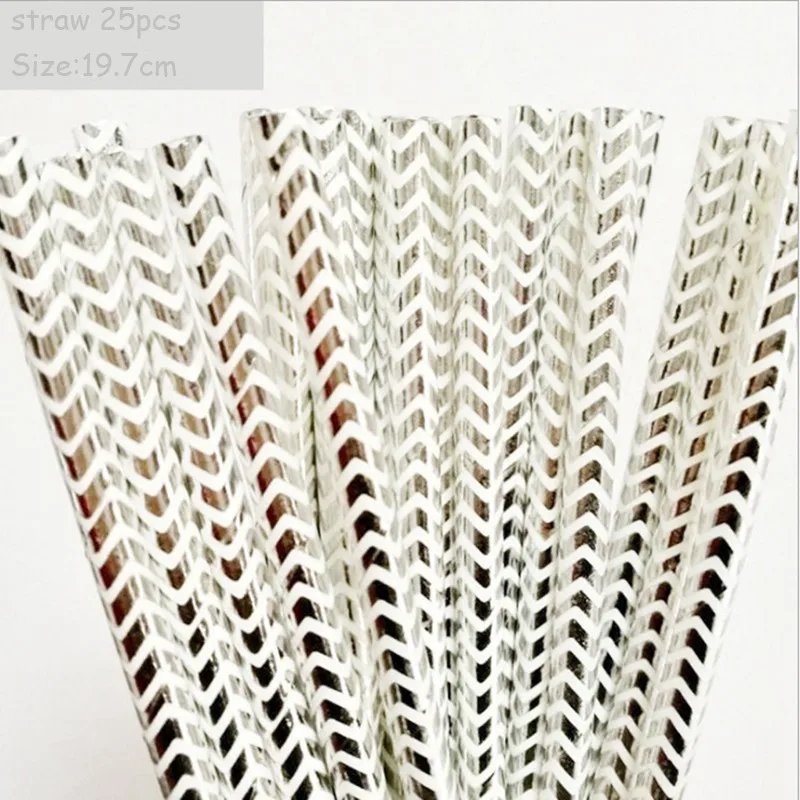 straw 25pcs Серебряные волны вечерние чаша-контейнер блюдо бумажное полотенце Декоративная полоса Новые одноразовые пластины бумажное блюдо высокого качества - Цвет: straw 25pcs