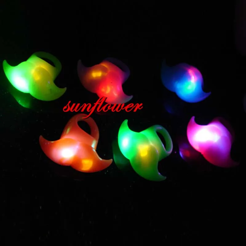 20 шт. мигающий светильник кольца на палец с усами светящееся желеобразное кольцо