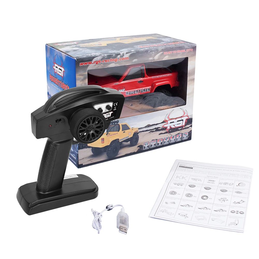 RGT Rc автомобиль 1:24 Масштаб 4wd сканеры Off Road 4x4 Lipo Мини монстр грузовик RTR Рок