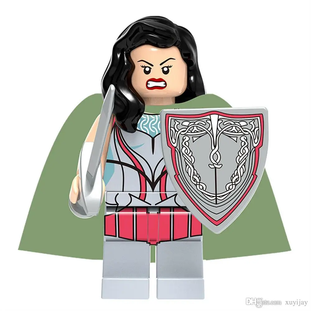 Одна распродажа фильм Тор: Ragnarok Sif с накидкой супергерои модель Minifig Сборная