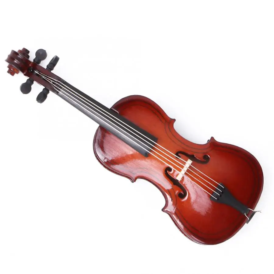 Мини скрипка улучшенная версия поддержка миниатюрных деревянных музыкальных
