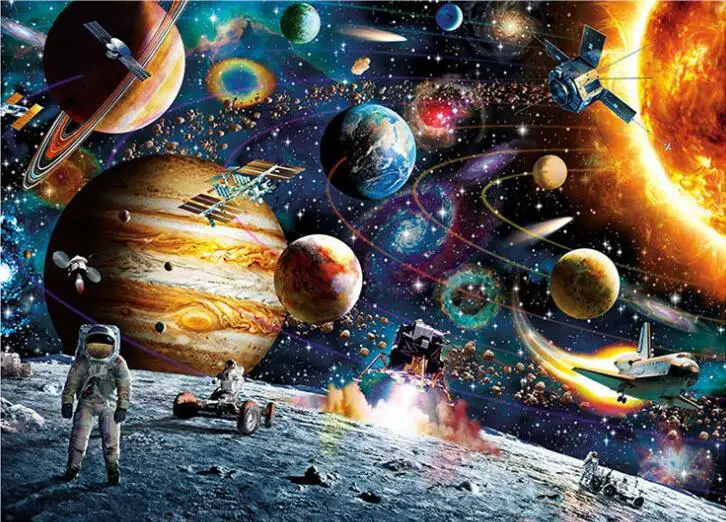 Ландшафтный Пазл 1000 деталей головоломка для взрослых бумажная головоломка Мультяшные Пазлы для детей развивающие игрушки - Цвет: Красный