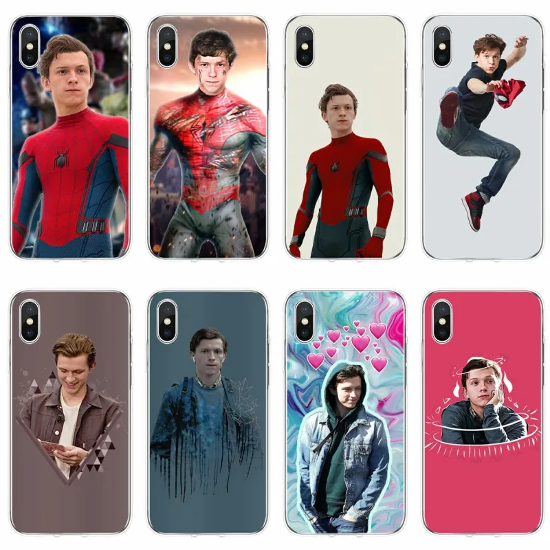 Marvel Spider Man том Холланд для iPhone XS Max чехлы телефонов высококачественные