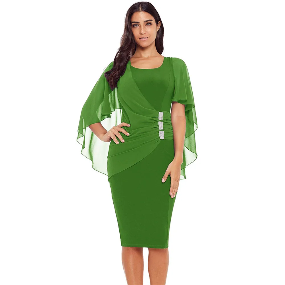 Women dress summer batwing sleeve pencil sexy elegant fashion party |