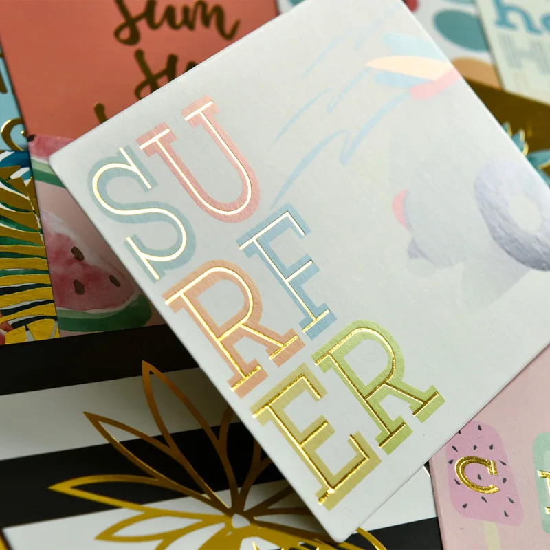 KSCRAFT 20 шт. летние картонные высечки для скрапбукинга проектов сделай