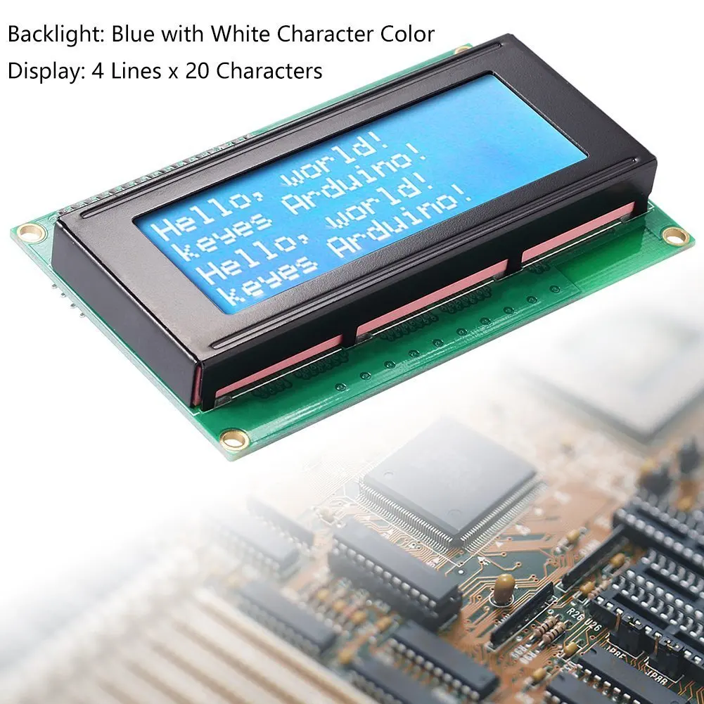 20x4 2004 Lcd 16x2 1602 LCD для Arduino дисплей экран синий + Iic I2c модуль адаптер интерфейса Uno