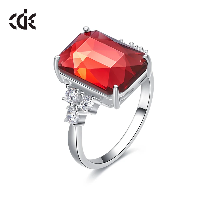 CDE украшенные кристаллами от Swarovski кольцо из стерлингового серебра 925 женские