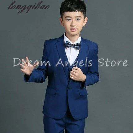 Костюм для мальчика (пиджак + жилет брюки галстук бабочка рубашка) приталенный