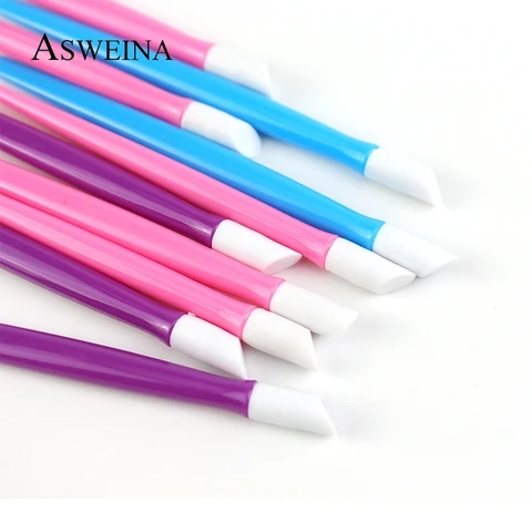 10 шт., милые пластиковые маникюрные наклейки для кутикулы, маникюрные инструменты для ногтей для девочек