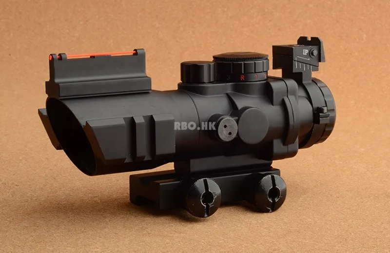 Тактический Оптический Призма 4x32 ACOG прицел с передним задним зрением Оптическое