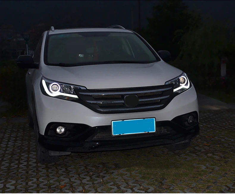 KOWELL автомобильный Стайлинг для Honda CR-V CRV головной светильник s 2012- Головной фонарь светодиодный светильник передний светильник Биксеноновая линза ксенон HID