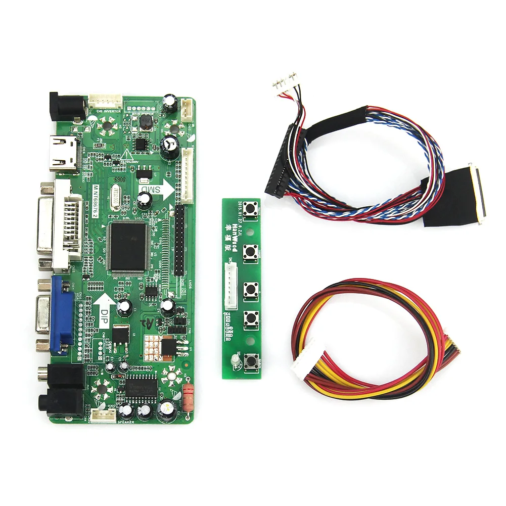 

M.NT68676 LCD/LED Controller Driver Board(HDMI+VGA+DVI+Audio) For LP173WD1 LTN173KT01 1600x900 LVDS Monitor Reuse Laptop