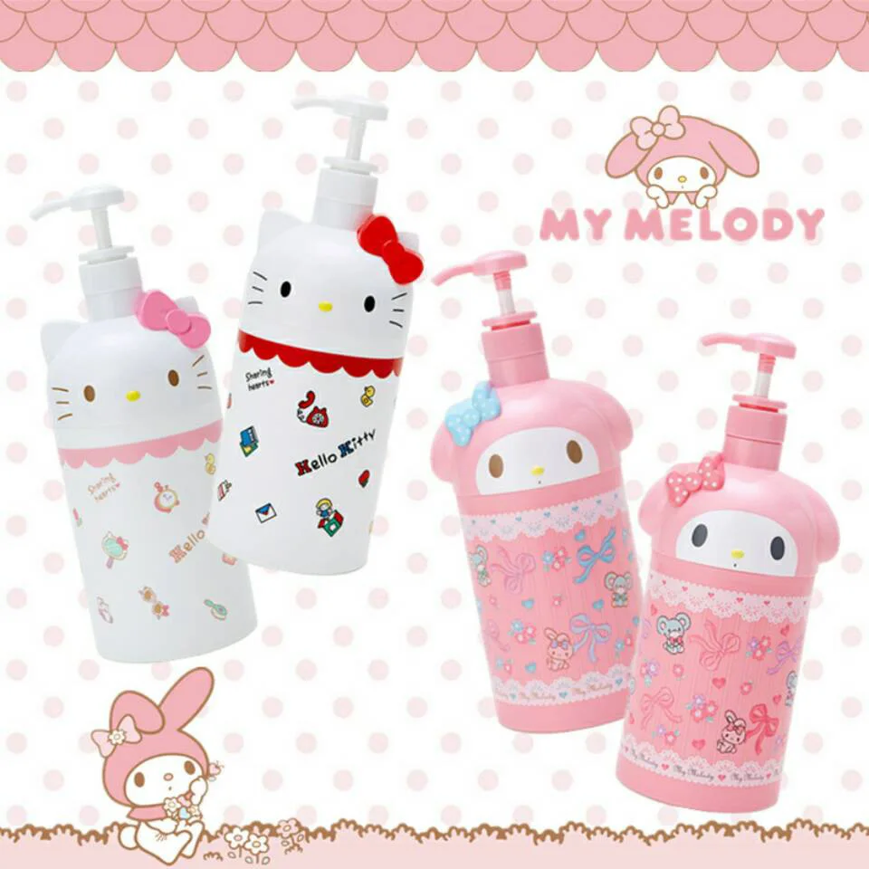 Новый Hello Kitty Мелодия гель для душа выдавливание е жидкая бутылка пластиковая