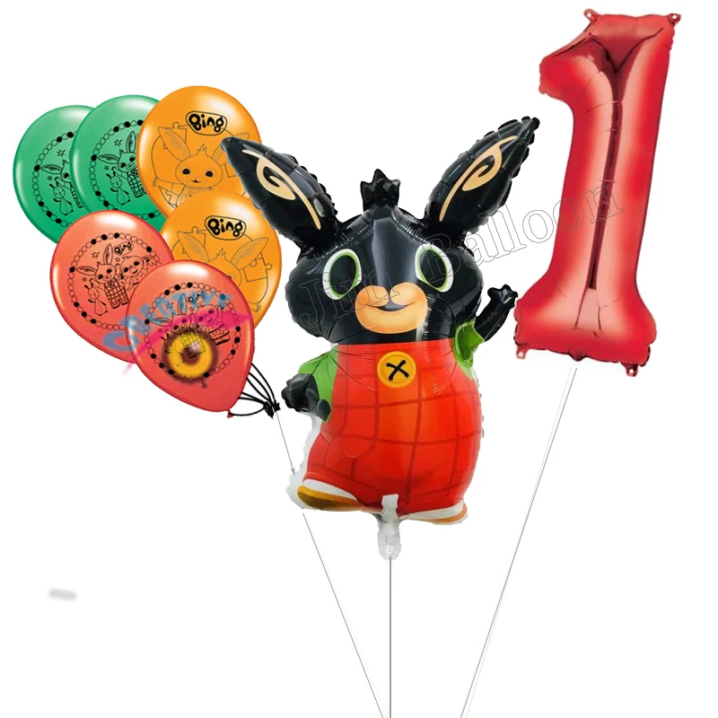 Bing Bunny Sula Elephant Balloon мультфильм кролик воздушный шар в форме животного игрушки для детей 1-й День рождения воздушные шары для украшения