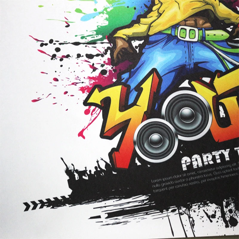 Настенные обои на заказ цветные художественные в стиле граффити с изображением