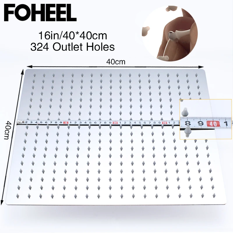 Ливневая насадка для душа FOHEEL 16 дюймов 40 см * | Обустройство дома