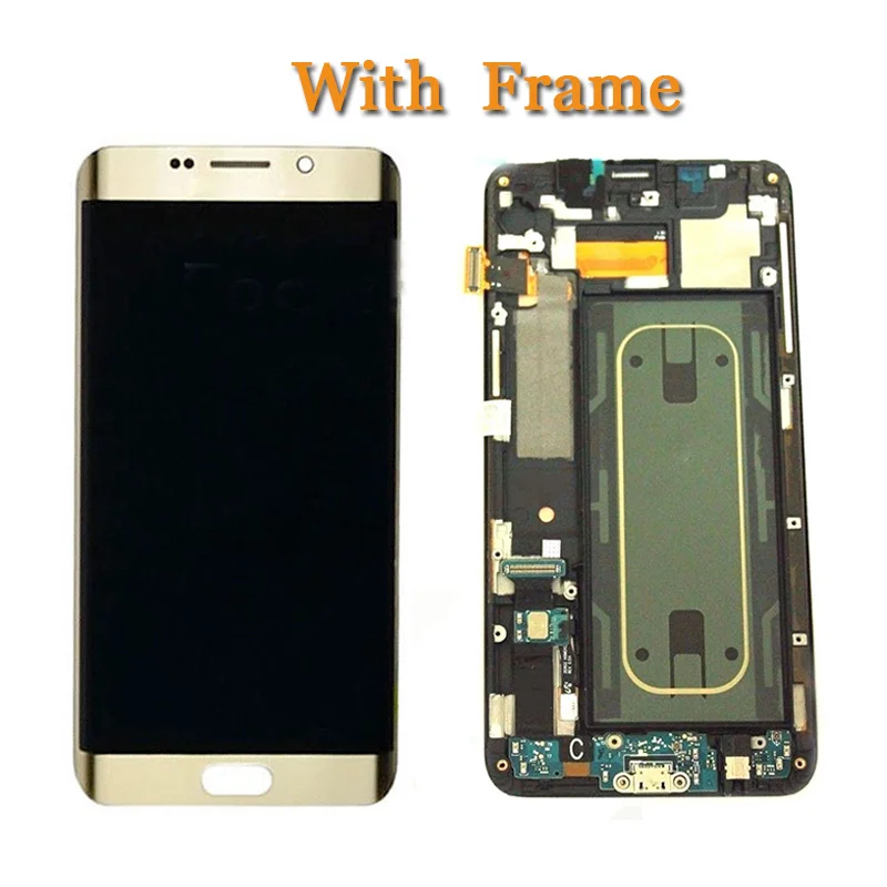100% Оригинальный дисплей без битых пикселей 5 7 ''для Samsung Galaxy S6 Edge Plus G928 G928F ЖК с