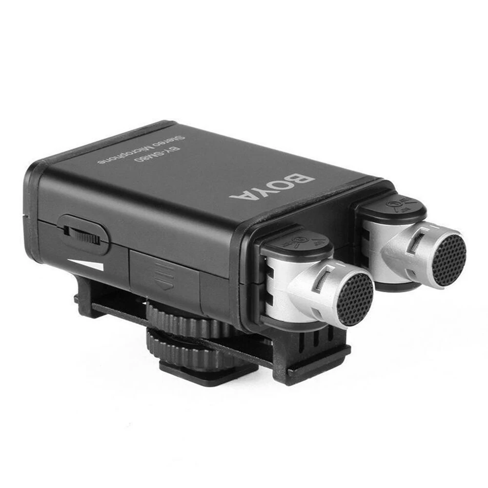 BOYA BY-SM80 стерео видео микрофон с лобовым стеклом для DSLR камеры видеокамера с микрофоном