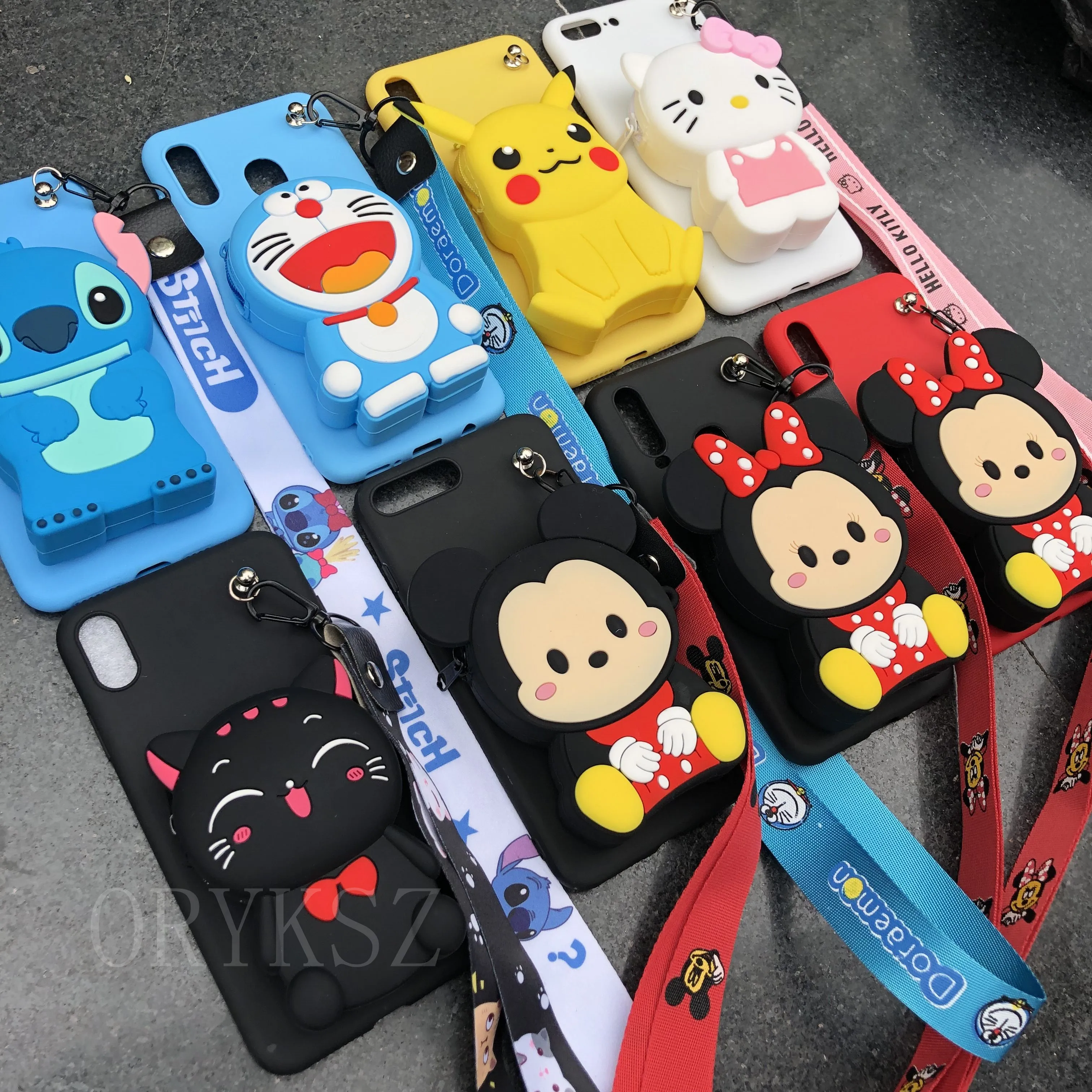 3D Cartoon Wallet Phone Case For Samsung Galaxy M10 M20 M30 A10 A20 A40 A50 A70 A9 A9pro A5 A750 J710 J7 2016 J730 Soft Cover |