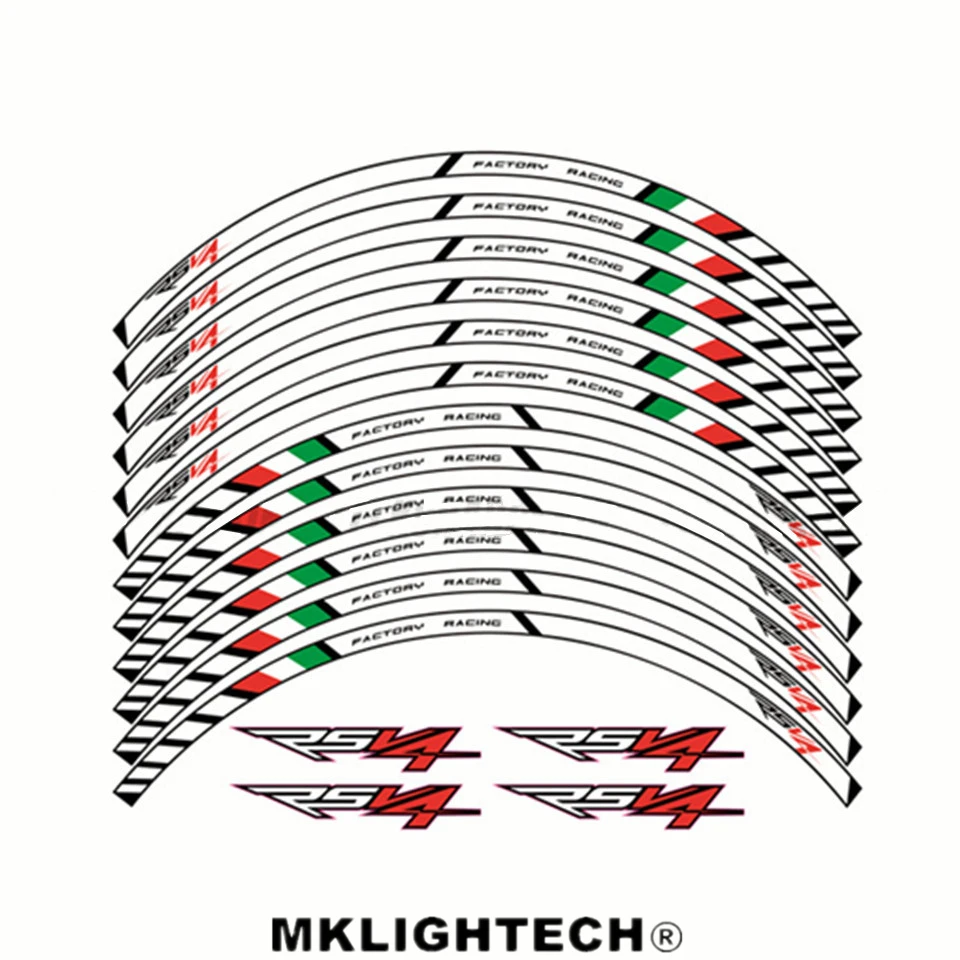 12 X толстый край внешний обод стикер полоса колеса наклейки защита мотоцикла FIT