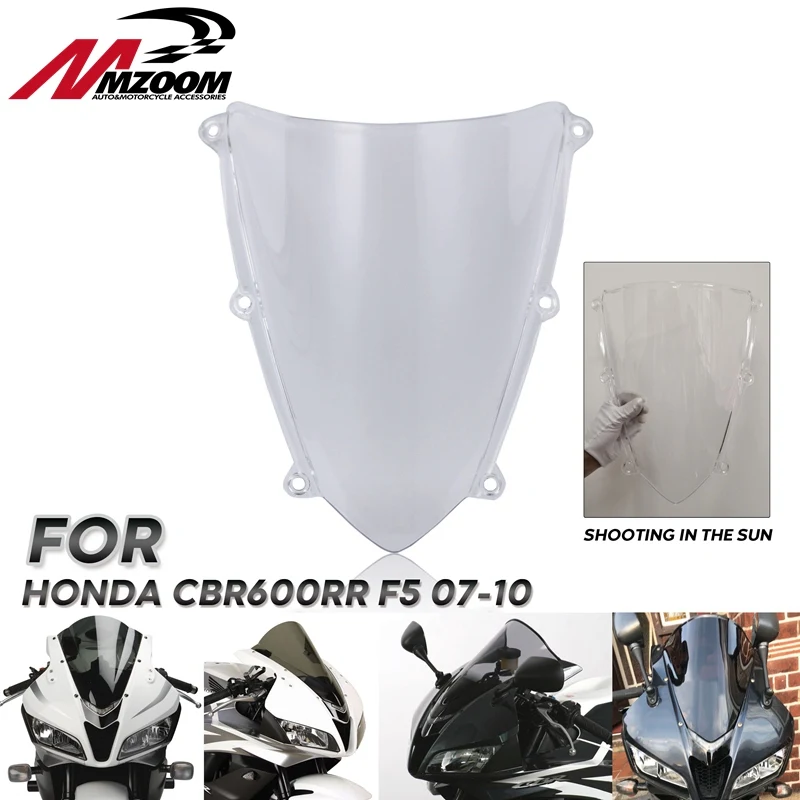 Мотоцикл двойной пузырь ветровое стекло экран для Honda CBR600RR F5 CBR 600 RR 2007 2008 2009 2010 2011