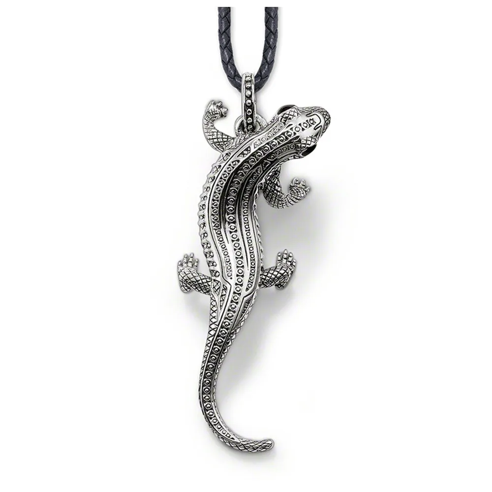 Бренд Muffiy черная ящерица подвеска Salamander Европейский аниме мужские и женские