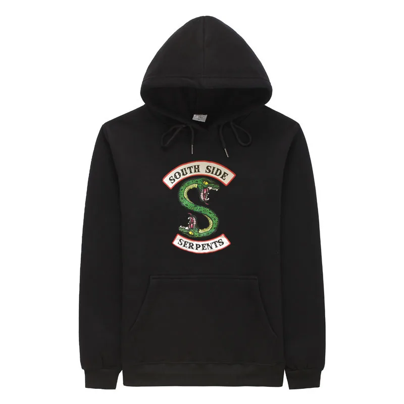 Новинка 2019 года для мужчин и женщин толстовки 100% хлопок дикий Змеиный узор Мода