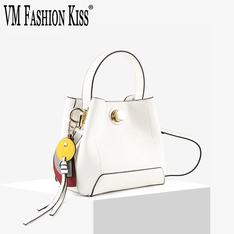 Сумка ведро VM KISS женская из натуральной кожи в европейском и американском
