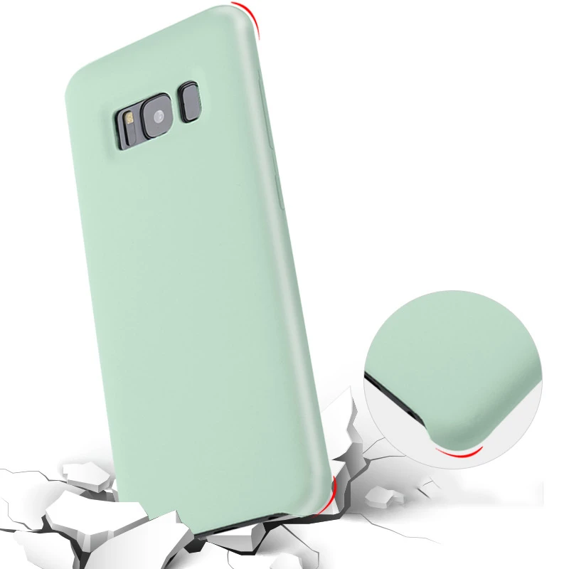 Роскошный жидкий силиконовый чехол для samsung Galaxy S10 Lite S10e samsung S8 S9 Plus Note 8 9, шелковистый мягкий чехол SM