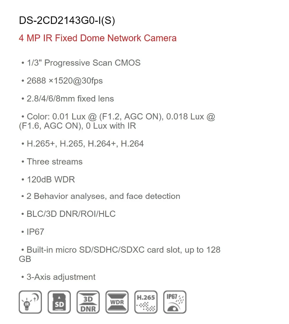 Hikvision IP камера системы CCTV NVR DS-7608NI-K2/8 P 8CH 8POE+ 4MP IP камера пуля/купол для внутреннего/наружного ночного версии