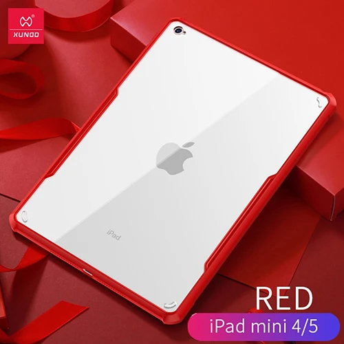 Red-iPad mini 4 5 Для iPad / Pro 11 12,9 air 2 9,7 air 3 10,5 дюймов для iPad Mini 1 2 3 4 5 XUNDD акрил+ защитный чехол на заднюю панель из полиуретана планшетный чехол Крышка - Цвет: Red-iPad mini 4 5