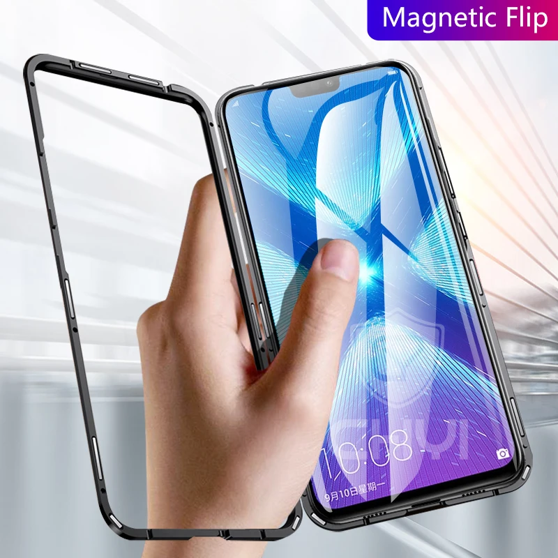 Chyi Магнитный чехол для huawei honor 8X p20 lite стеклянная задняя крышка mate 20pro 10 p10 plus |