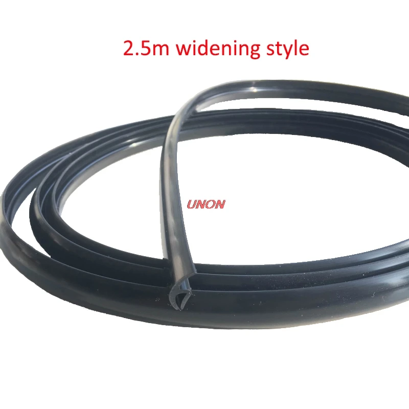 Car Rubber Strip Car Accessories Weather Car Rubber Sealing Strips Car Styling For Front Window Glass - Цвет: 2.5m Black 1pc