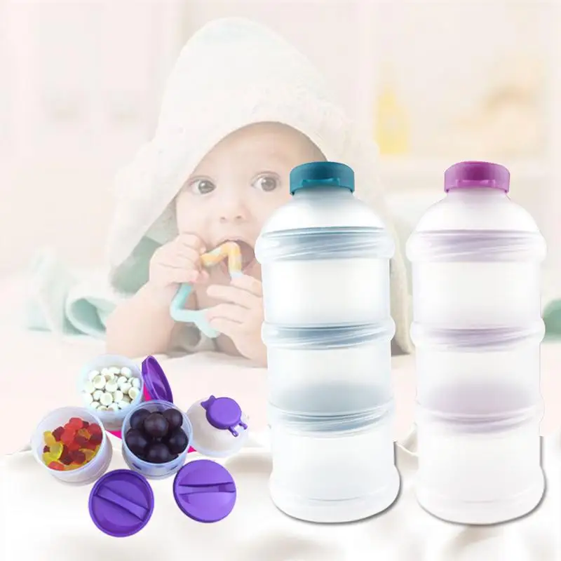 

Three Layers Baby Milk Powder Box Snack Box Separate Layered Milk Powder Portable Box