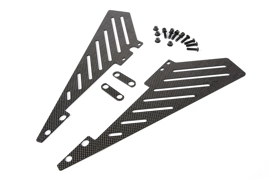 carbon fiber side rail board for 1/5 hpi rovan km baja 5b rc car parts | Игрушки и хобби