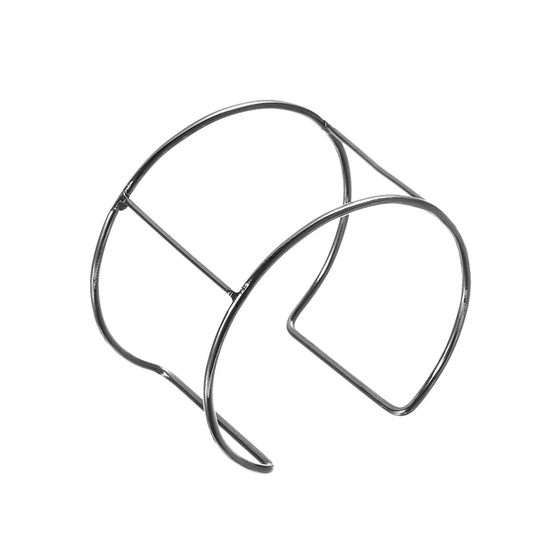 LINSOIR 6 шт./лот Браслет-манжета золотого цвета черного родия заготовка для браслета