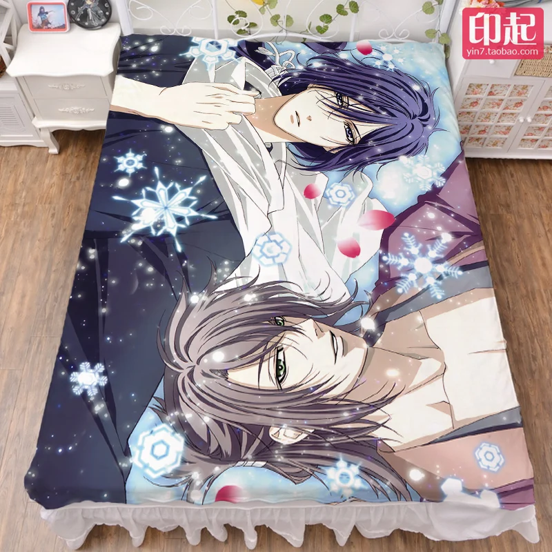 

Обновленное японское аниме Hakuoki Kazama Chikage Okita Souji, постельное белье из молочного волокна и фланелевое одеяло, летнее одеяло 150x200 см